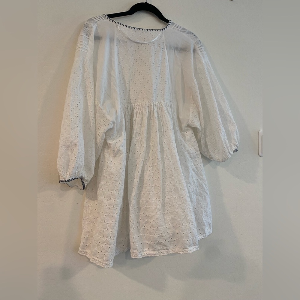 Zara Boho Eyelet Tunic Dress - Picture 6 of 9